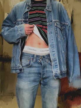 「アイテム（ボクサーパンツ、グレー系）」を使った、genさん（メンズ・173cm）の冬コーディネート