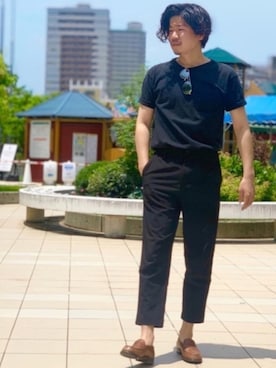 「J.M. WESTON（ジェイエムウエストン）のアイテム」を使った、Tさん（メンズ・172cm）の夏コーディネート