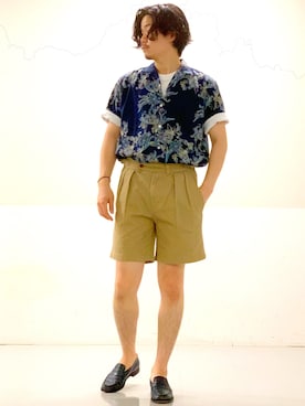 「J.M. WESTON（ジェイエムウエストン）のアイテム」を使った、Tさん（メンズ・172cm）の夏コーディネート