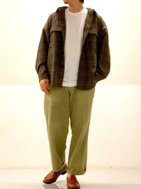 「J.M. WESTON（ジェイエムウエストン）のアイテム」を使った、Tさん（メンズ・172cm）の秋コーディネート