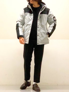 「CAMP7（キャンプセブン）のアイテム（ダウンジャケット/コート）」を使った、Tさん（メンズ・172cm）の秋コーディネート