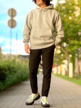 「BACK NUMBER（バックナンバー）のアイテム（スウェット）」を使った、Tさん（メンズ・172cm）の秋コーディネート