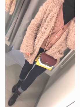 「one way（ワンウェイ）のアイテム（その他アウター）」を使った、naomiさん（レディース・159cm）の冬コーディネート