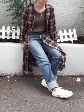 「Munich（ミューニック）のアイテム（ワンピース/ドレス）」を使った、i_munichさん（レディース・157cm）の秋コーディネート