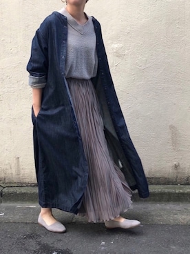 「Munich（ミューニック）のアイテム」を使った、i_munichさん（レディース・157cm）の秋コーディネート