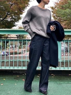 「Munich（ミューニック）のアイテム」を使った、i_munichさん（レディース・157cm）の冬コーディネート