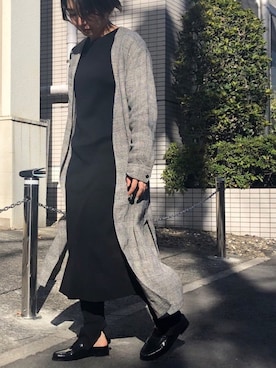 「Munich（ミューニック）のアイテム（ワンピース/ドレス）」を使った、i_munichさん（レディース・157cm）の冬コーディネート