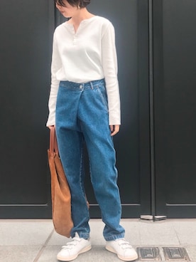 「Munich（ミューニック）のアイテム」を使った、i_munichさん（レディース・157cm）の冬コーディネート