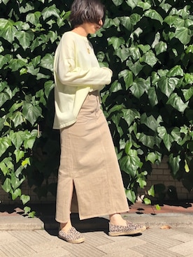 「Munich（ミューニック）のアイテム」を使った、i_munichさん（レディース・157cm）の春コーディネート