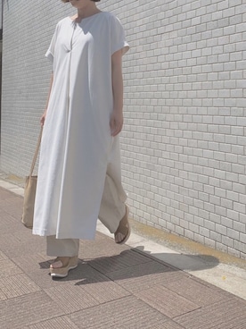 「Munich（ミューニック）のアイテム（ワンピース/ドレス）」を使った、i_munichさん（レディース・157cm）の夏コーディネート