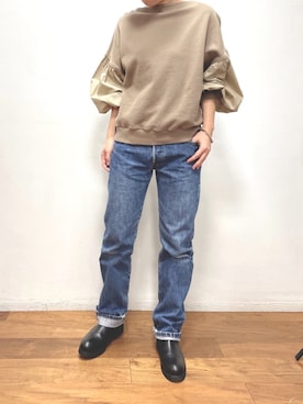 「Munich（ミューニック）のアイテム」を使った、i_munichさん（レディース・157cm）の冬コーディネート