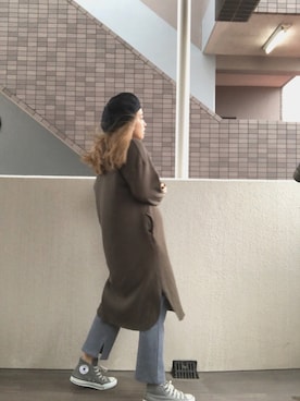 「SEVENDAYS=SUNDAY（セブンデイズサンデイ）のアイテム（ハンチング/ベレー帽）」を使った、マミたすさん（レディース・157cm）の冬コーディネート
