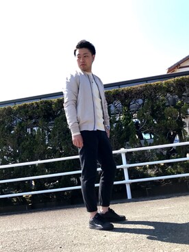 K.Shimizuさんの「MEN ジョガーパンツ（ジャージー・レングス69～73cm）」を使ったコーディネート