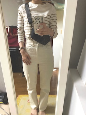 「U.S. POLO ASSN.（ユーエスポロアッスン）の【U.S. POLO ASSN.】 ユーエスポロアッスン クロスボディ ショルダーバッグＳ　 US1885（ショルダーバッグ）」を使った、yukapiiiさん（レディース・160cm）の春コーディネート