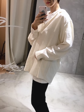 「WITH SENSE（ウィズセンス）のアイテム」を使った、MERCI_西村千明さん（レディース・164cm）の秋コーディネート