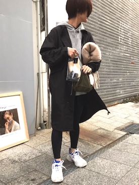 「ALLUMER（アリュメール）のアイテム（ジャケット/アウター）」を使った、MERCI_西村千明さん（レディース・164cm）の秋コーディネート