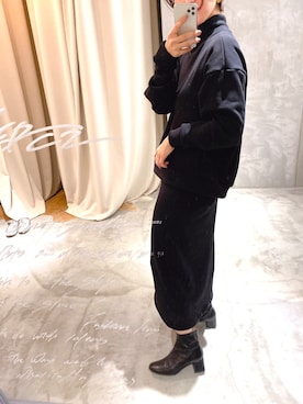 「ALLUMER（アリュメール）のアイテム」を使った、MERCI_西村千明さん（レディース・164cm）の秋コーディネート