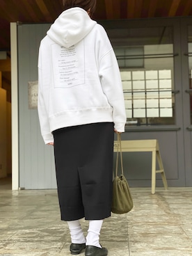 「WITH SENSE（ウィズセンス）のアイテム」を使った、MERCI_西村千明さん（レディース・164cm）の冬コーディネート