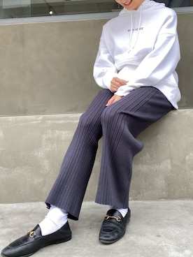 「WITH SENSE（ウィズセンス）のアイテム」を使った、MERCI_西村千明さん（レディース・164cm）の冬コーディネート