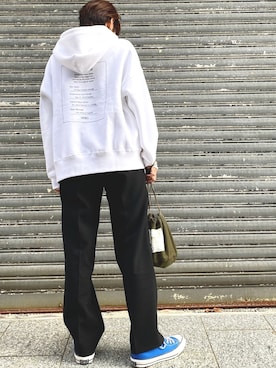 「WITH SENSE（ウィズセンス）のアイテム」を使った、MERCI_西村千明さん（レディース・164cm）の冬コーディネート