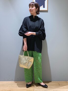 「OUTERSUNSET（アウターサンセット）のアイテム」を使った、tokunagaさん（レディース・168cm）の春コーディネート