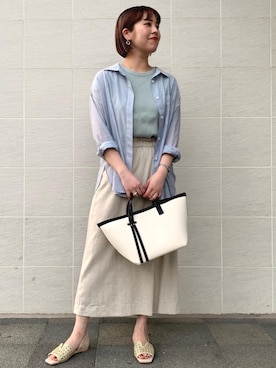 「H.V.F.N（ハブファン）のアイテム」を使った、tokunagaさん（レディース・168cm）の春コーディネート