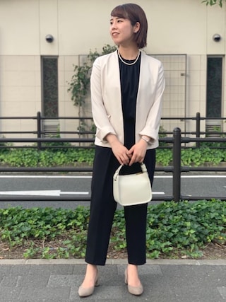 希少✨【ワークトリップアウトグリーンレーベル】ノーカラージャケットパンツ セット ノーカラージャケット + タックパンツ セット / キッズ 100cm