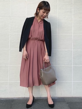 「ビジネス」｜「アイテム（ワンピース/ドレス）」を使った、tokunagaさん（レディース・168cm）の夏コーディネート
