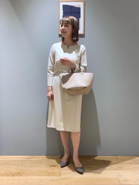 「ビジネス」｜「アイテム（ワンピース/ドレス）」を使った、tokunagaさん（レディース・168cm）の秋コーディネート