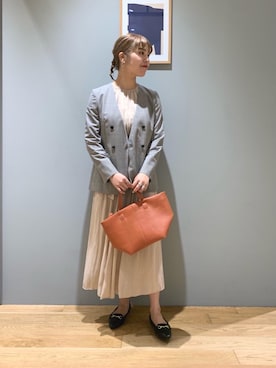 「ビジネス」｜「アイテム（ワンピース/ドレス）」を使った、tokunagaさん（レディース・168cm）の秋コーディネート