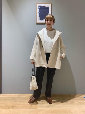 「green label relaxing（グリーンレーベルリラクシング）のアイテム（その他アウター）」を使った、tokunagaさん（レディース・168cm）の秋コーディネート