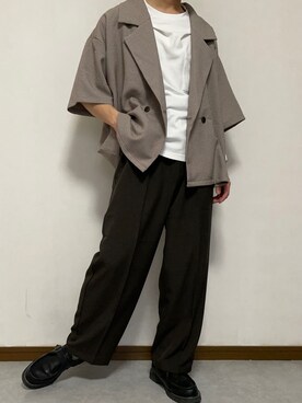 「epnok」｜「アイテム（その他シューズ）」を使った、しょーりさん（メンズ・172cm）の春コーディネート