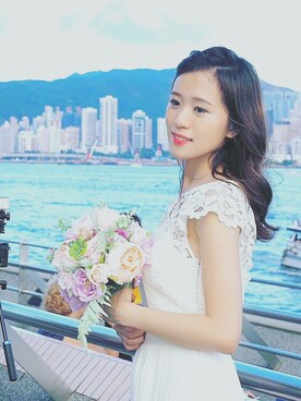 「travel」｜「アイテム（ワンピース）」を使った、KatieSeahさん（レディース・163cm）の秋コーディネート