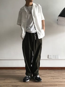 「oodt」｜余榆さん（メンズ・169cm）の春コーディネート