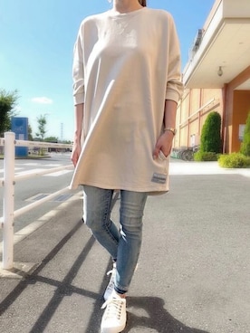 「G-STAR RAW（ジースターロゥ）のアイテム（スウェット）」を使った、G-Star RAW WOMENさん（レディース・160cm）の夏コーディネート