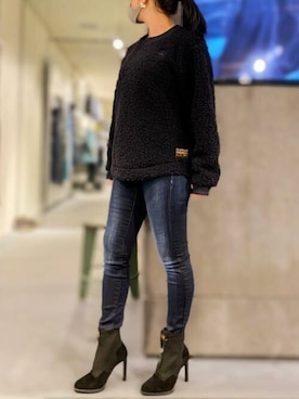 「G-STAR RAW（ジースターロゥ）のアイテム（スウェット）」を使った、G-Star RAW WOMENさん（レディース・159cm）の秋コーディネート