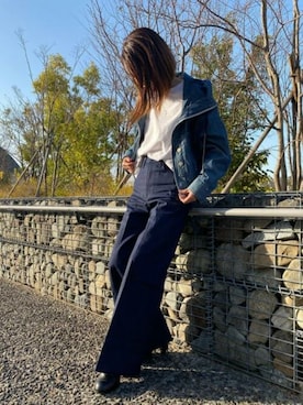 「G-STAR RAW（ジースターロゥ）のアイテム（ミリタリージャケット）」を使った、G-Star RAW WOMENさん（レディース・162cm）の春コーディネート