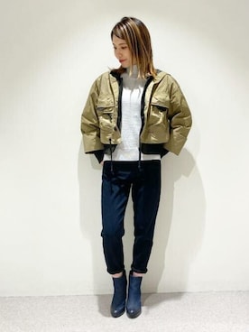 「ボーイフレンドデニム」｜「アイテム（ジャケット/アウター）」を使った、G-Star RAW WOMENさん（レディース・161cm）の秋コーディネート