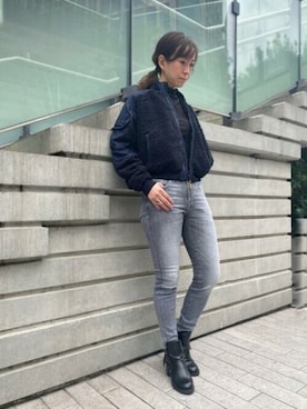 「G-STAR RAW（ジースターロゥ）のアイテム（スウェット）」を使った、G-Star RAW WOMENさん（レディース・161cm）の秋コーディネート