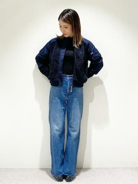 「G-STAR RAW（ジースターロゥ）のアイテム（スウェット）」を使った、G-Star RAW WOMENさん（レディース・161cm）の秋コーディネート