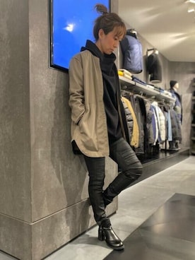 「G-STAR RAW（ジースターロゥ）のアイテム（ブルゾン）」を使った、G-Star RAW WOMENさん（レディース・160cm）の秋コーディネート