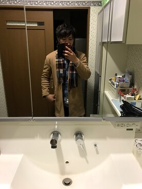 「semantic design（セマンティックデザイン）のアイテム（デニムジャケット）」を使った、タイキさん（メンズ・178cm）の冬コーディネート
