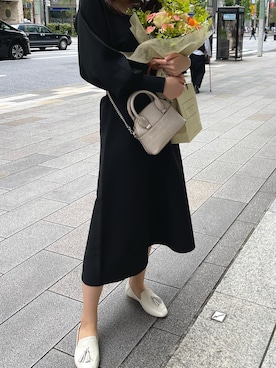 「アイテム（ワンピース/ドレス）」を使った、akariさん（レディース・172cm）の春コーディネート