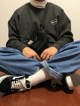 haru3151さんの「VANS ヴァンズ OLD SKOOL DX オールドスクール DX V36CL+ BLACK」を使ったコーディネート