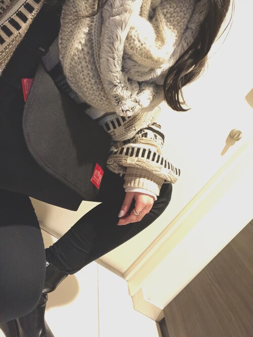 あるぱかさん Jeanasisのストール スヌードを使ったコーディネート Wear