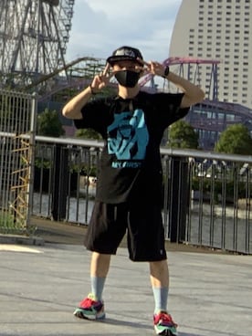 「FILA（フィラ）のアイテム（パンツ）」を使った、HiROYUKi YEEAAAH!!さん（メンズ・162cm）の秋コーディネート