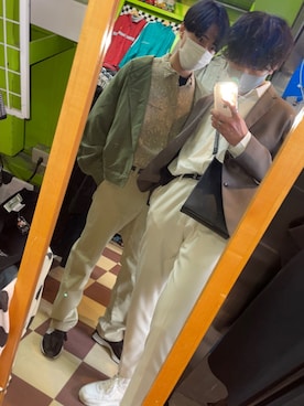 「友達」｜プンさん（メンズ・181cm）の春コーディネート