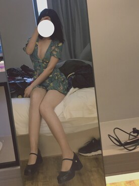 「stradivarius（ストラディバリウス）のアイテム（ワンピース/ドレス）」を使った、三巡さん（レディース・170cm）の夏コーディネート