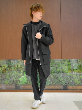 「CAMP7（キャンプセブン）のアイテム（スウェット）」を使った、ぺい。さん（メンズ・175cm）の秋コーディネート