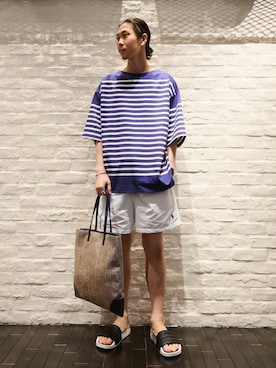 「vangi（バンギ）のアイテム」を使った、uchidaさん（メンズ・172cm）の夏コーディネート